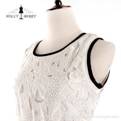 Original Sleeveless Embroidery Casual Plus Size Dress